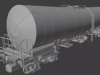 H0 1-87 scale Zacens 80 m3 tank car 3D print model