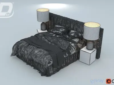 Roux Bed 3D model
