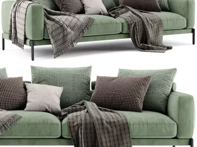 Flexform Romeo Sofa 2 Seats 02 3D model