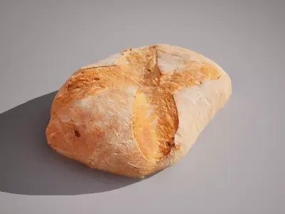 Wheat Bread Game ready model 4K triangles 4K PBR textures Texture