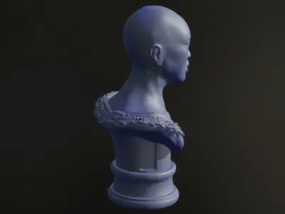 3D Printable Statuette - Woman with Necklace 3D print model