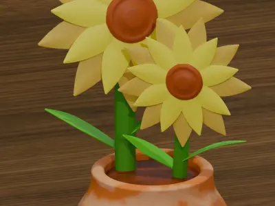 Sunflower 3D model