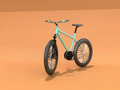 Bicycle  bike  bicicleta Low-poly 3D model