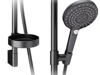 Faucets and shower systems Hansgrohe black set 169 3D model