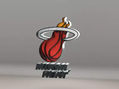 NBA Miami Heat Logo 3D model