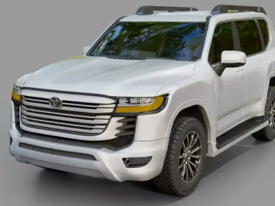 Toyota Landcruiser Prado ZX Rigged 3D model