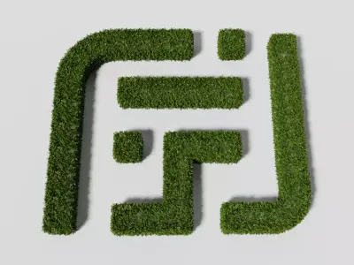 Garden boxwood cubic set v2 Low-poly 3D model