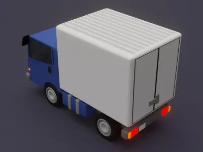 Cartoon truck 3D model