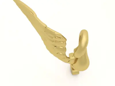 Cnc Furniture Leg Swan 4 - Swan 3D model