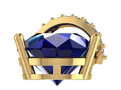 Pear 14x10 Necklace 3D print model