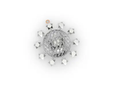 Christmas Star ornament Ball 3D print model