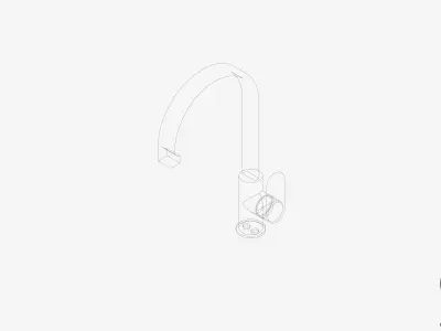 Sink Mixer - Luxury - Chip Low-poly 3D model