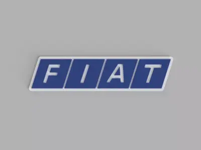 Fiat Logo Car 2 Wall Picture 3D print model