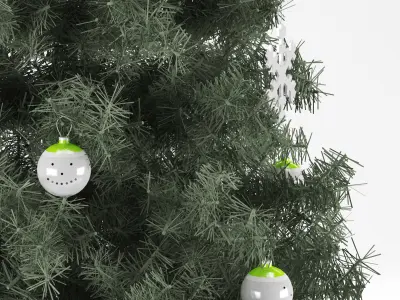 Christmas Decoration Tree Low-poly 3D model