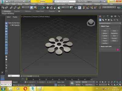 Floral ornament for 3d print 3D print model