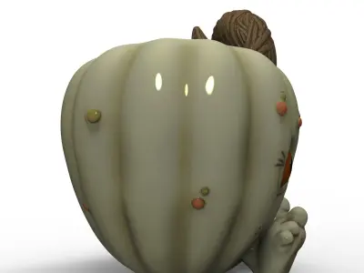 pumpkin pot - STL for 3D printing 3D print model