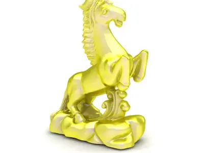 Luxury Chinese Feng Shui Horse Sculpture 103a 3D print model