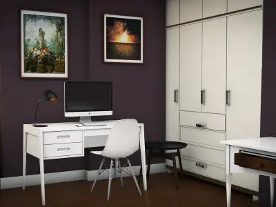 Interior Bedroom Design 3D model