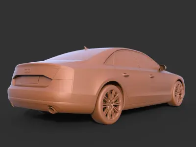 Audi A8 2014 3D print model