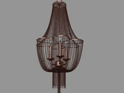 Lezzeno 3 Light Chandelier 3D model
