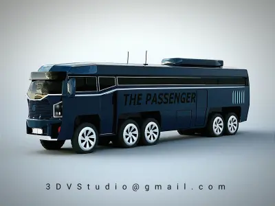THE PASSENGER BUS 3D model