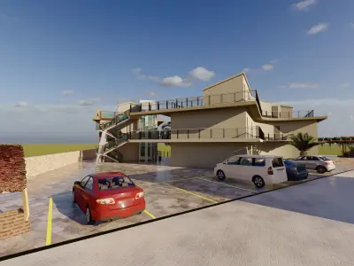 Business center 3D model