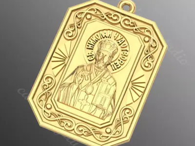 Pendant od 41 religion  3D print model