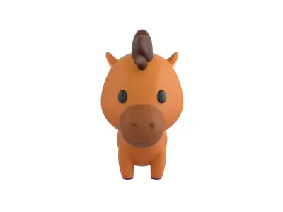 Character040 Horse 3D model