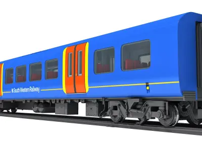 South West Rail Class Passenger Car 3D model
