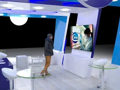 Triple arch stand 3D model