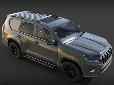 toyota landcruiser prado Low-poly 3D model