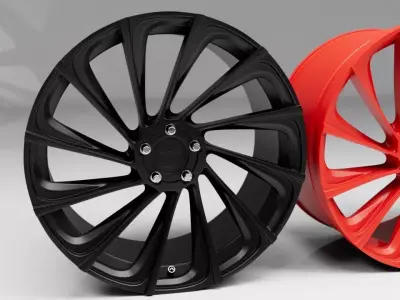 Vossen UV3 urban automotive sport car ring Low-poly 3D model