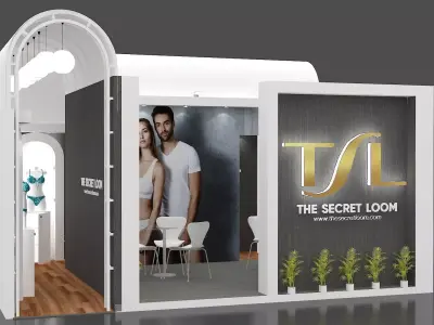 TSL 5X06 Stall Deign For Garment Expo  Low-poly 3D model