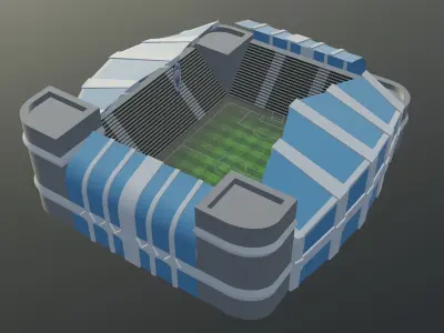Football Stadium - Manchester City Low-poly 3D model