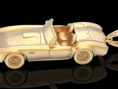 Car pendan gold printable jewelry 3D model 3D print model 3D print model