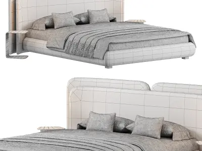 VALLETTA Bed Low-poly 3D model