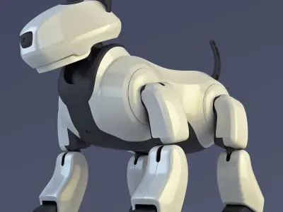 Genibo Robot Dog White 3D model