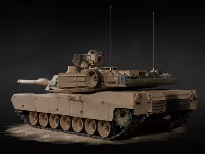 Tank m1 abrams 3D model