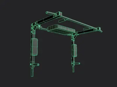 WM Pull Up Bar M01 Low-poly 3D model