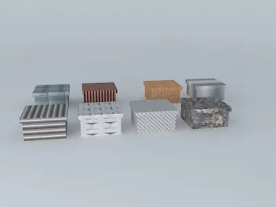 garnish boxes boxes decorative object Free 3D model