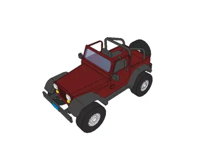 Off road Low-poly 3D model