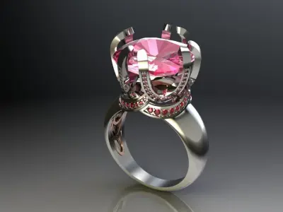 Ring Cushion Square 3D print model