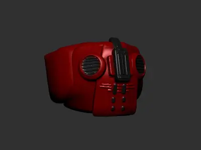 helmet high poly sculpt 3d printable  3D model 31