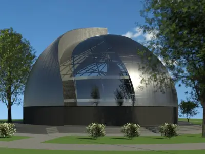 Rotunda museum building 3D model