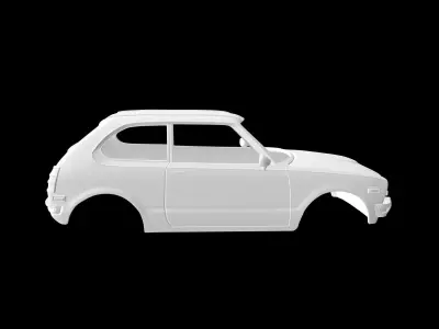 GenericJapanese Hatchback 1976 3D print model