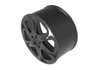 car wheel rim design 3D print model