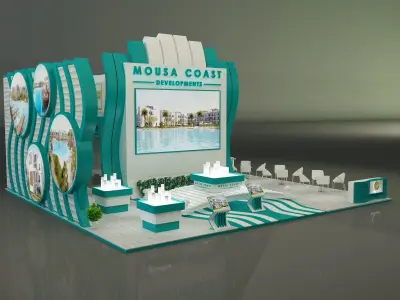  Booth Exhibition Stand a274 3D model