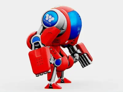 BATTLE DROID S-150  Rigged for Unreal Engine - Unity - MIXAMO 3D model