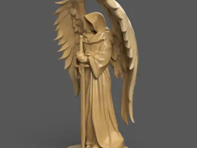 Angel Warrior with Sword 3D Printable STL for Decoration 3D print model