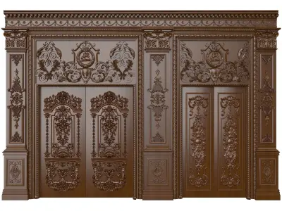 Royal Door 2 3D model